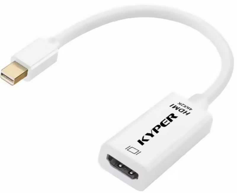 Kyper USKyper-2788 (1 Pack) 4K Mini DisplayPort to HDMI Adapter, 4K@30Hz Mini DP/Thunderbolt 2 to HDMI, Gold-Plated Compatible with MacBook Air/Pro, iMac, Surface Pro, Dell XPS, ThinkPad - Image 1